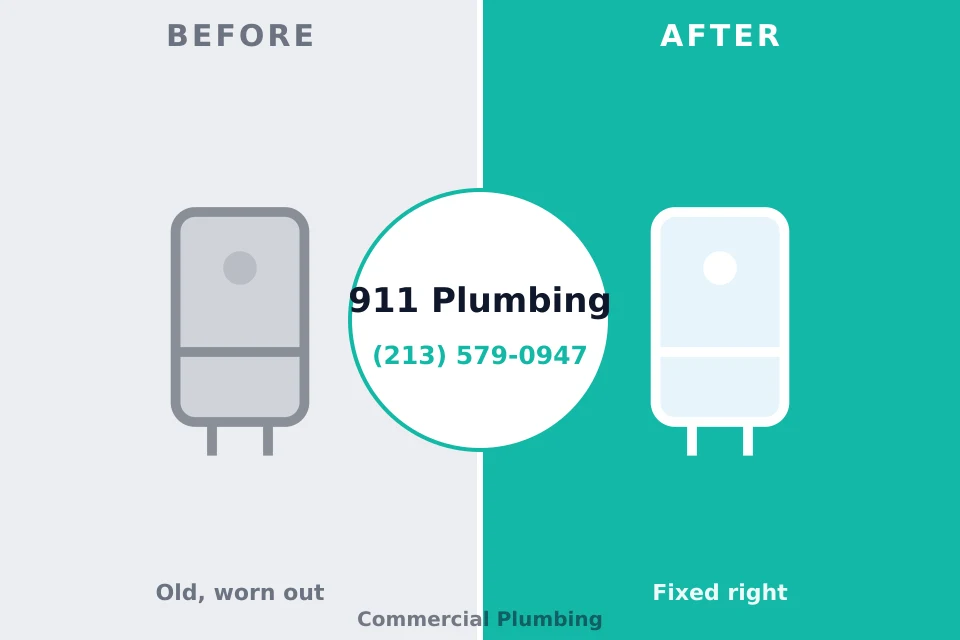 Before and after: plumbing repair Roslyn Heights, NY